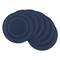 DII® Nautical Blue Round Double Frame Placemats, 6ct.